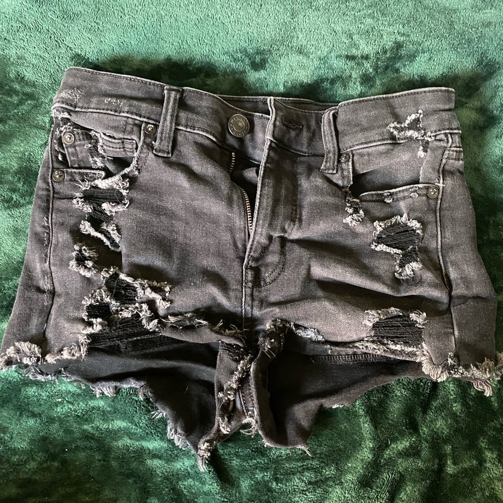 BUNDLE 5/$20 black denim AE shorts